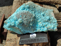 Natural Calcite Coated Chrysocolla Specimen x 1 From Congo - Toprock Gemstones and Minerals 