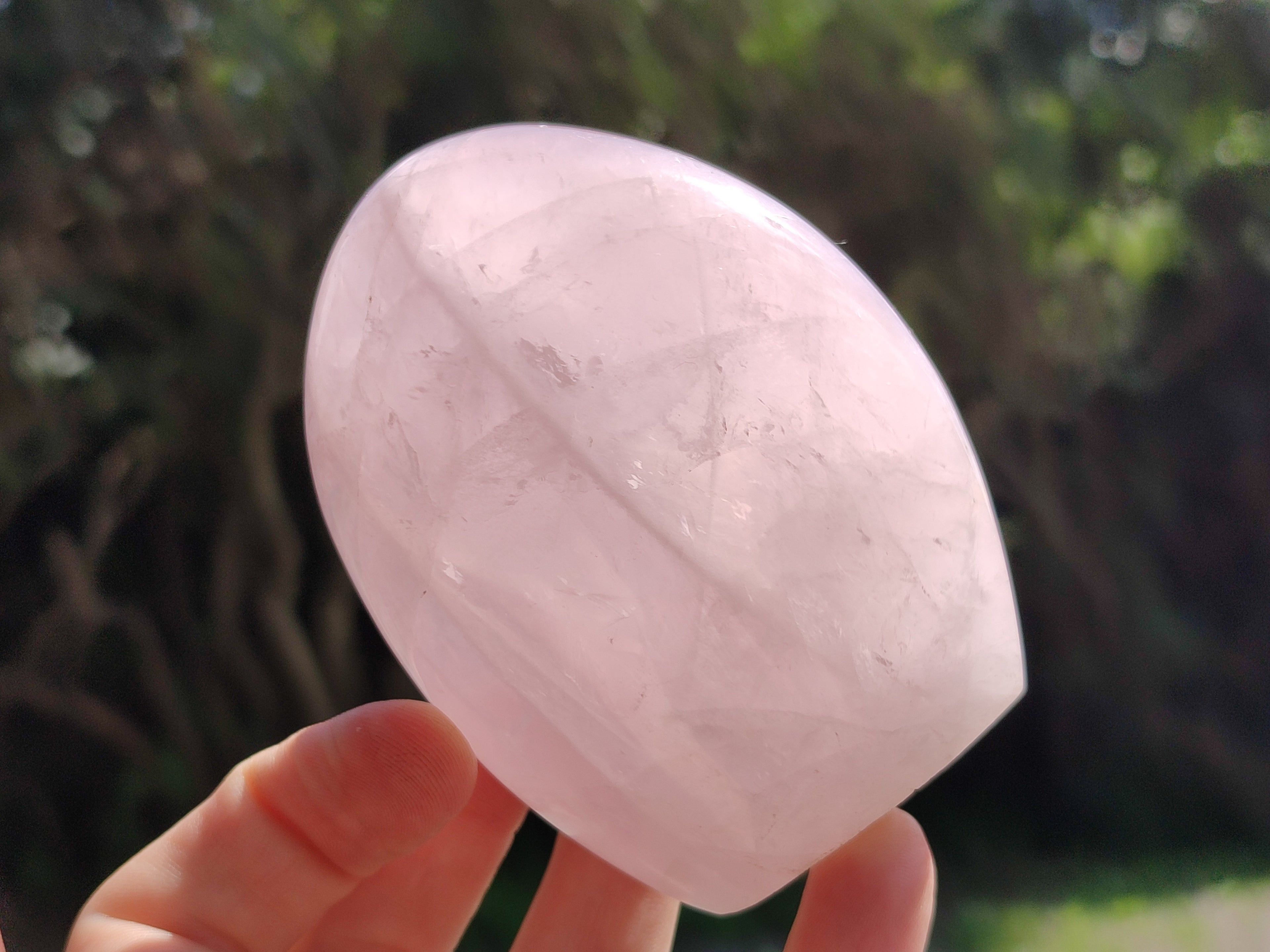 Polished Rose Quartz Standing Free Forms x 3 From Madagascar - Toprock Gemstones and Minerals 