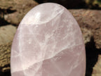 Polished Rose Quartz Standing Free Forms x 3 From Madagascar - Toprock Gemstones and Minerals 