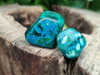 Polished Dioptase With Shattuckite and Malachite Free Forms - sold per item - From Congo - Toprock Gemstones and Minerals 
