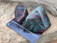 Polished Ruby Corundum In Chrome Verdite Free Forms x 6 From Zimbabwe - Toprock Gemstones and Minerals 