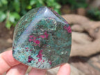 Polished Ruby Corundum In Chrome Verdite Free Forms x 6 From Zimbabwe - Toprock Gemstones and Minerals 