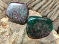 Polished Ruby Corundum In Chrome Verdite Free Forms x 6 From Zimbabwe - Toprock Gemstones and Minerals 