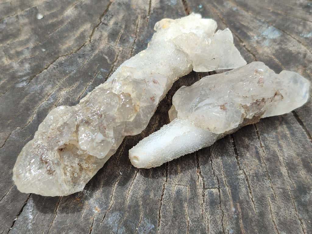 Natural Drusy Quartz Coated Calcite Pseudomorph Specimens x 12 From Alberts Mountain, Lesotho - Toprock Gemstones and Minerals 
