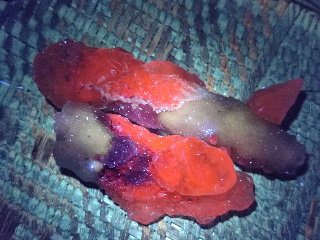 Natural Drusy Quartz Coated Calcite Pseudomorph Specimens x 12 From Alberts Mountain, Lesotho - Toprock Gemstones and Minerals 