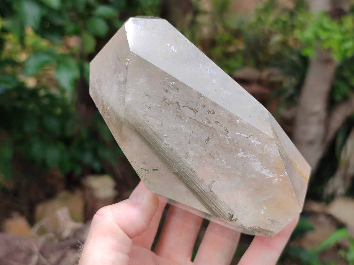 Polished Inclusion Quartz Crystals x 2 From Madagascar - Toprock Gemstones and Minerals 