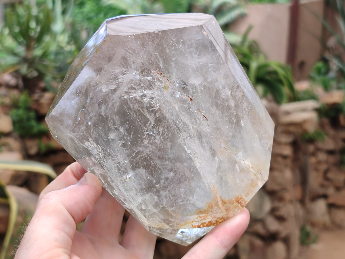 Polished Inclusion Quartz Crystals x 2 From Madagascar - Toprock Gemstones and Minerals 