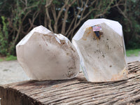 Polished Inclusion Quartz Crystals x 2 From Madagascar - Toprock Gemstones and Minerals 