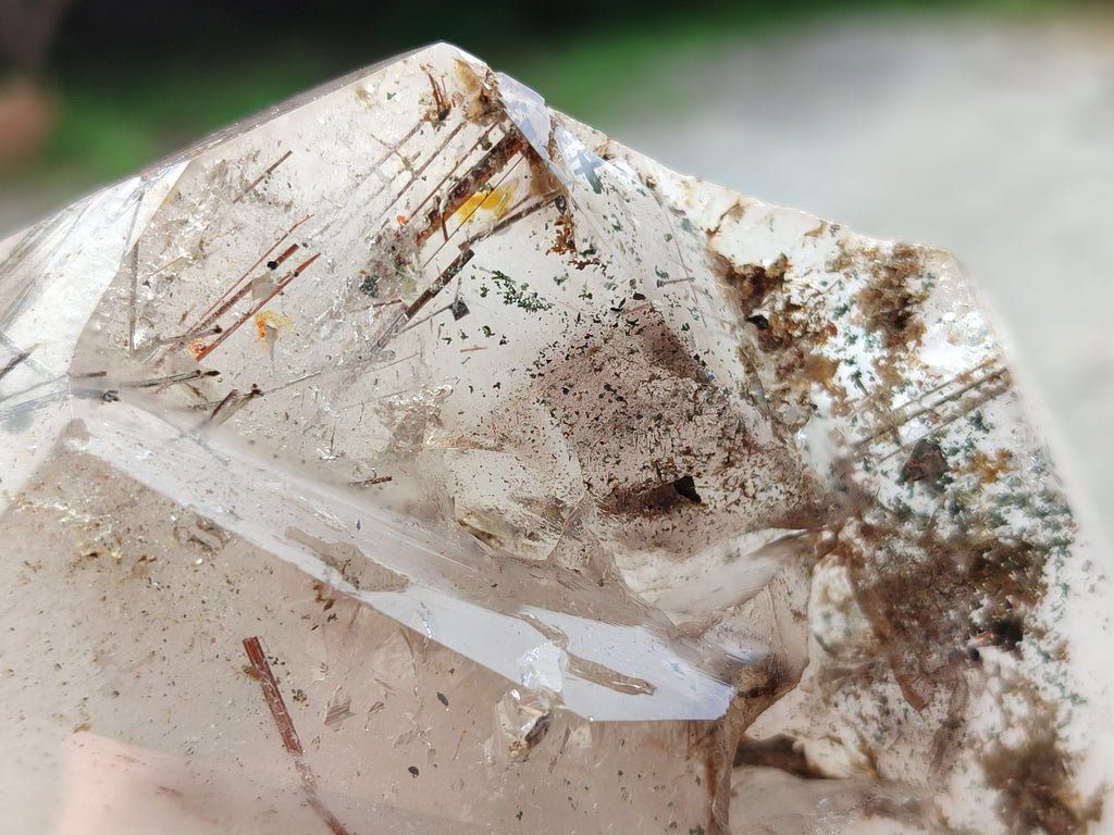Polished Inclusion Quartz Crystals x 2 From Madagascar - Toprock Gemstones and Minerals 