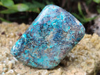 Polished Shattuckite With Chrysocolla and Azurite Free Forms x 6 From Congo - Toprock Gemstones and Minerals 
