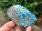Polished Shattuckite With Chrysocolla and Azurite Free Forms x 6 From Congo - Toprock Gemstones and Minerals 