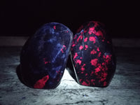 Polished Ruby Corundum In Chrome Verdite Standing Free Forms x 4 From Zimbabwe - Toprock Gemstones and Minerals 