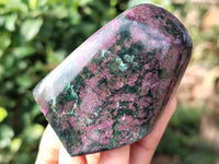 Polished Ruby Corundum In Chrome Verdite Standing Free Forms x 4 From Zimbabwe - Toprock Gemstones and Minerals 