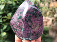 Polished Ruby Corundum In Chrome Verdite Standing Free Forms x 4 From Zimbabwe - Toprock Gemstones and Minerals 