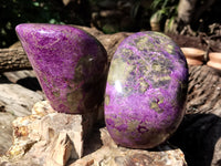 Polished Stichtite Standing Free Forms x 2 From Barberton, South Africa - Toprock Gemstones and Minerals 