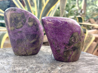 Polished Stichtite Standing Free Forms x 2 From Barberton, South Africa - Toprock Gemstones and Minerals 