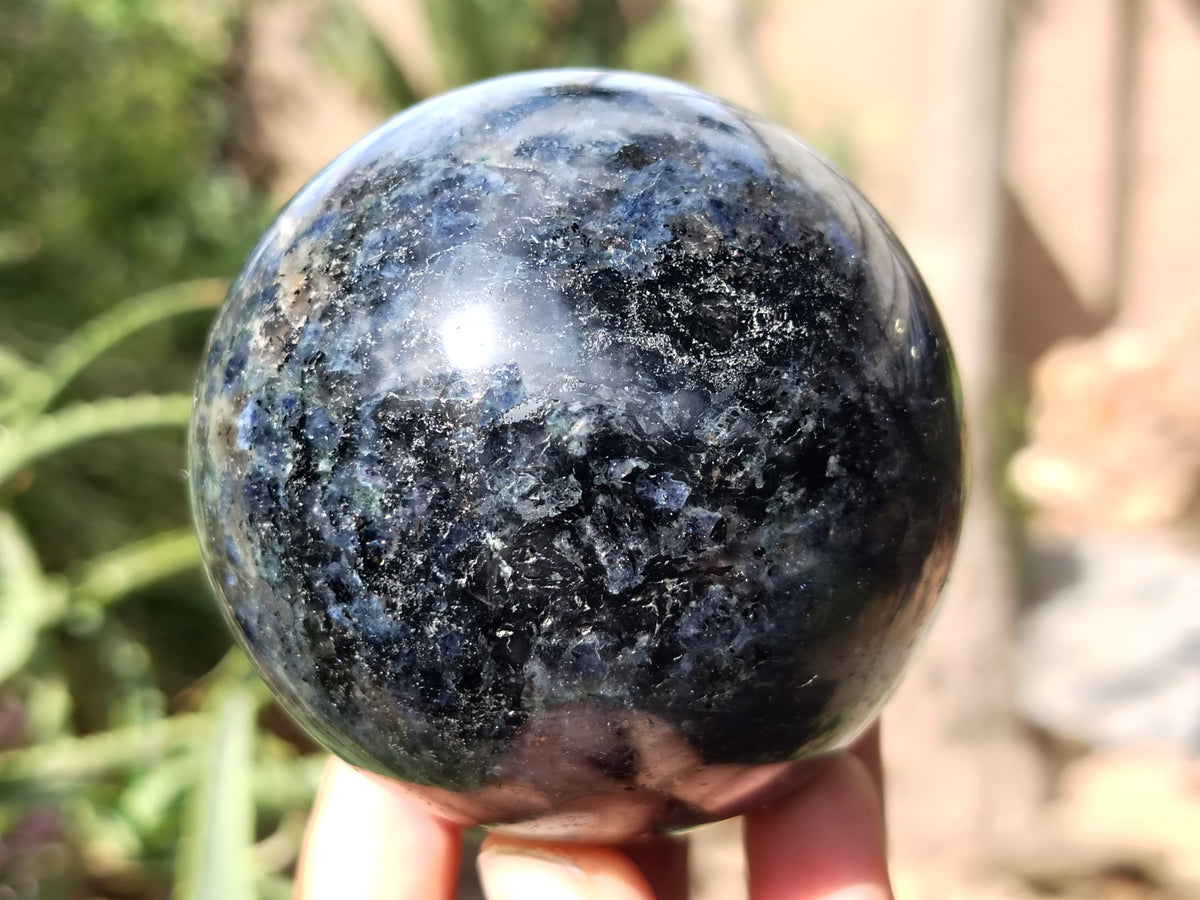 Polished Iolite Spheres x 4 From Ambatofinandrahana, Madagascar - Toprock Gemstones and Minerals 