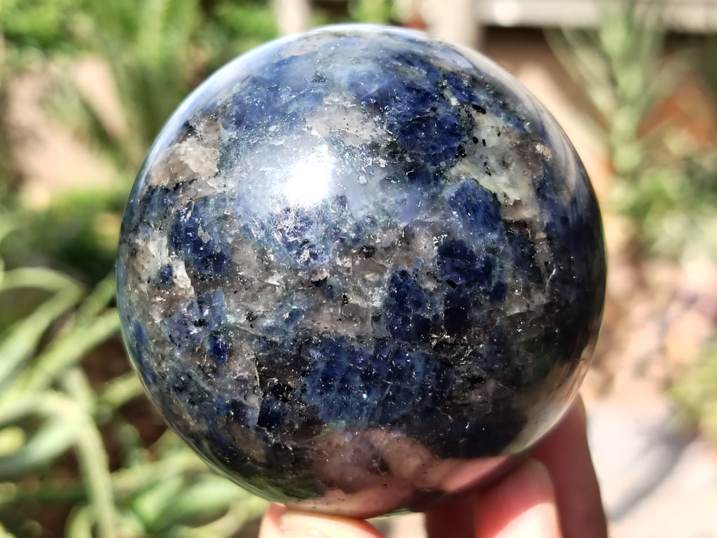Polished Iolite Spheres x 4 From Ambatofinandrahana, Madagascar - Toprock Gemstones and Minerals 