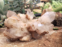 Natural Red Hematoid Quartz Clusters x 2 From Karoi, Zimbabwe - Toprock Gemstones and Minerals 