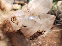 Natural Red Hematoid Quartz Clusters x 2 From Karoi, Zimbabwe - Toprock Gemstones and Minerals 