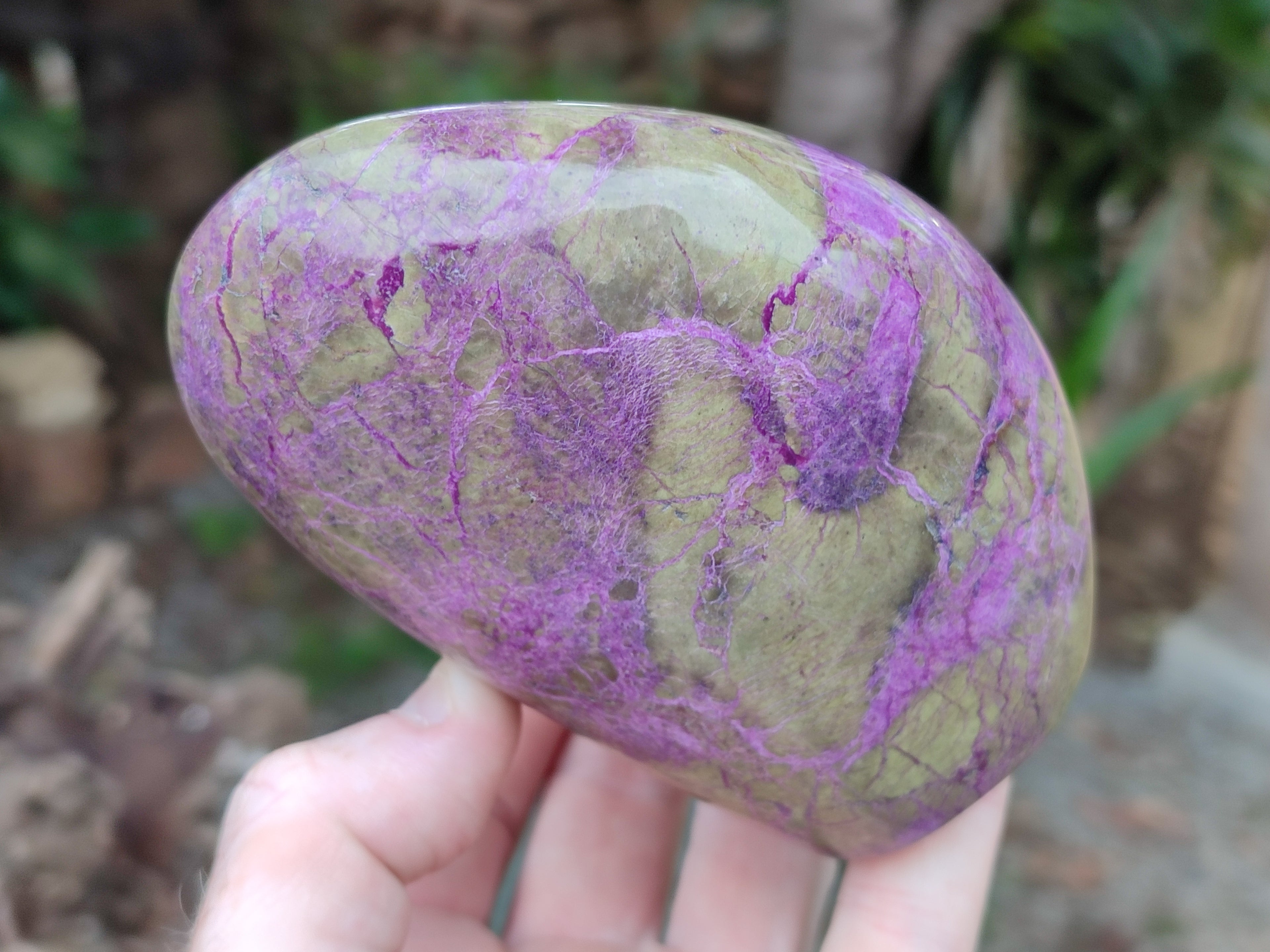 Polished Stichtite Standing Free Forms x 2 From Barberton, South Africa - Toprock Gemstones and Minerals 