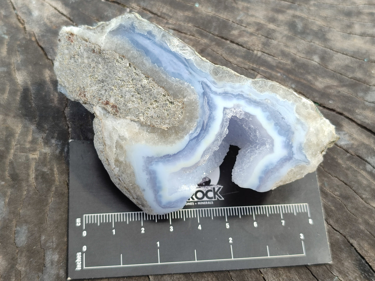 Polished Blue Lace Agate Geodes x 12 From Nsanje, Malawi - Toprock Gemstones and Minerals 