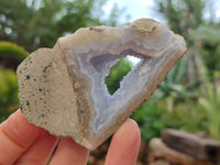 Polished Blue Lace Agate Geodes x 12 From Nsanje, Malawi - Toprock Gemstones and Minerals 