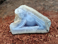 Polished Blue Lace Agate Geodes x 12 From Nsanje, Malawi - Toprock Gemstones and Minerals 