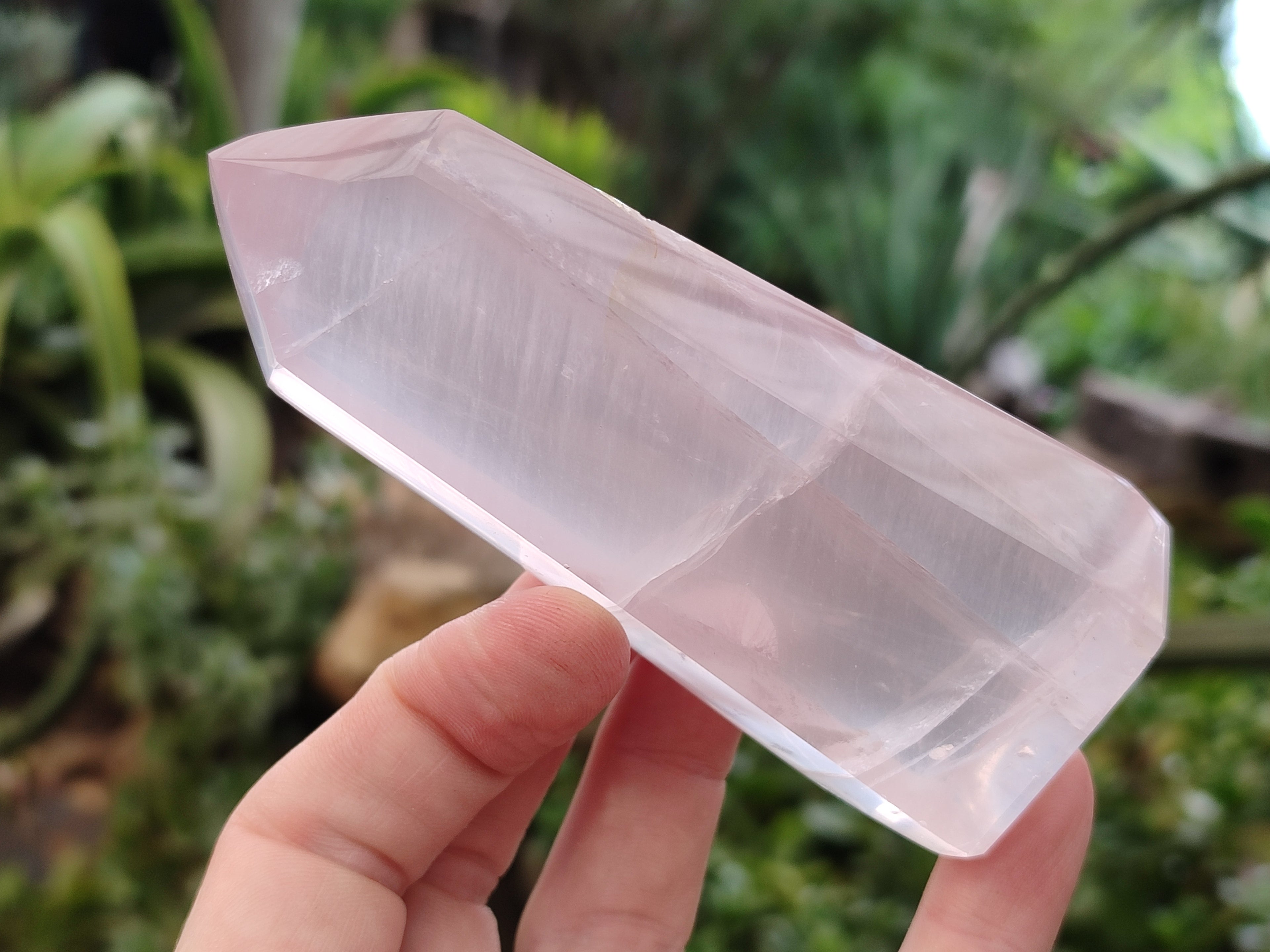 Polished Rose Quartz Points x 6 From Ambatondrazaka, Madagascar - Toprock Gemstones and Minerals 
