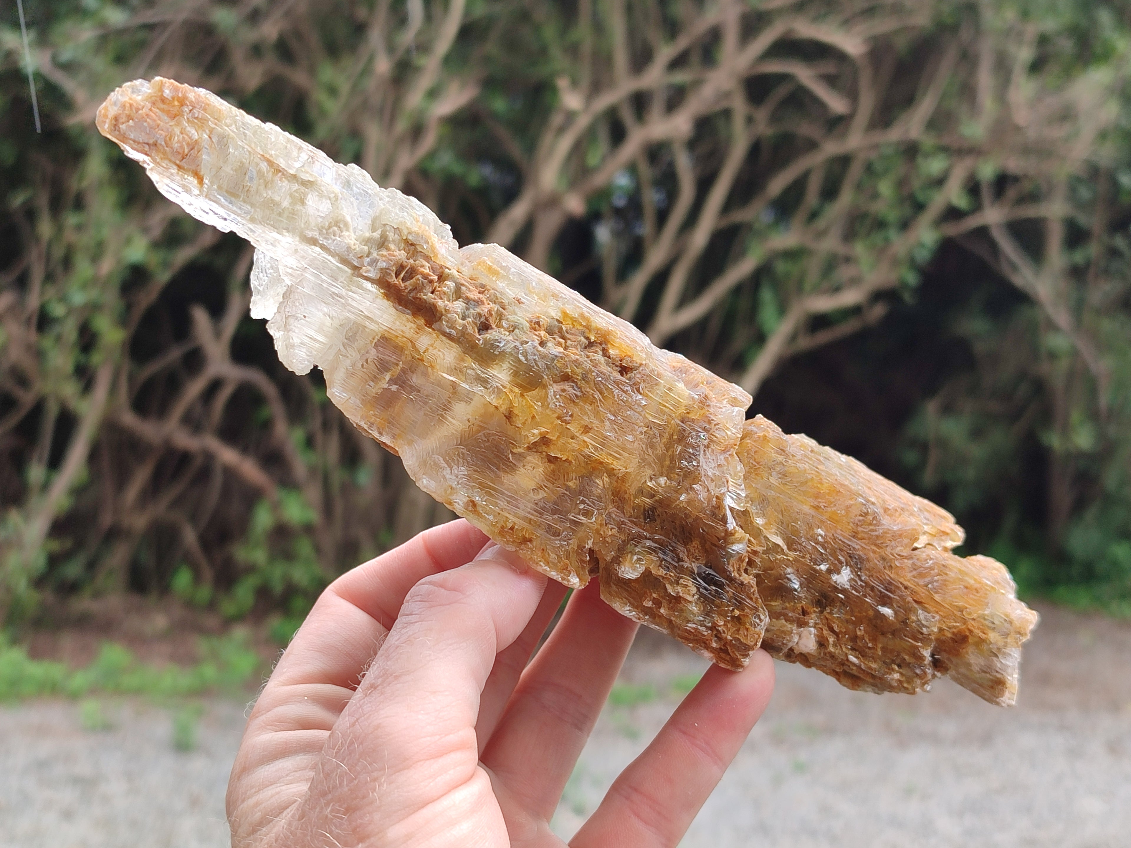 Natural Gypsum Specimens x 2 From Congo - Toprock Gemstones and Minerals 