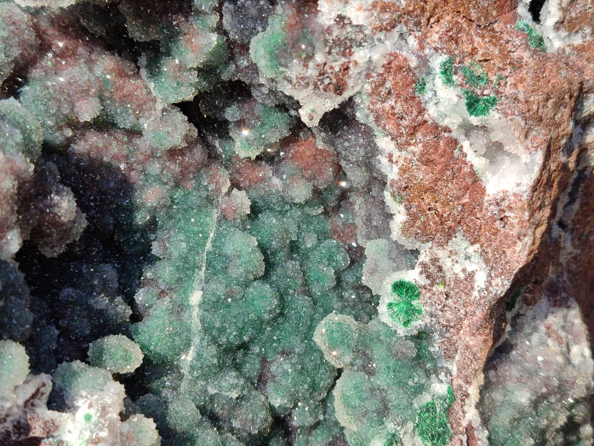 Natural Ball Malachite On Quartz Matrix Specimen x 1 From Kambove, Congo - Toprock Gemstones and Minerals 