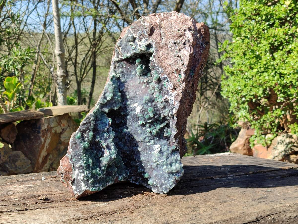 Natural Ball Malachite On Quartz Matrix Specimen x 1 From Kambove, Congo - Toprock Gemstones and Minerals 