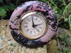 Hand Made Rhodonite Alarm Clock - sold per item - From Zimbabwe - Toprock Gemstones and Minerals 