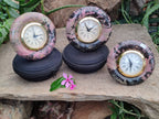Hand Made Rhodonite Alarm Clock - sold per item - From Zimbabwe - Toprock Gemstones and Minerals 
