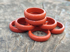 Hand Made Red Jasper Rings - sold per item - From South Africa - Toprock Gemstones and Minerals 