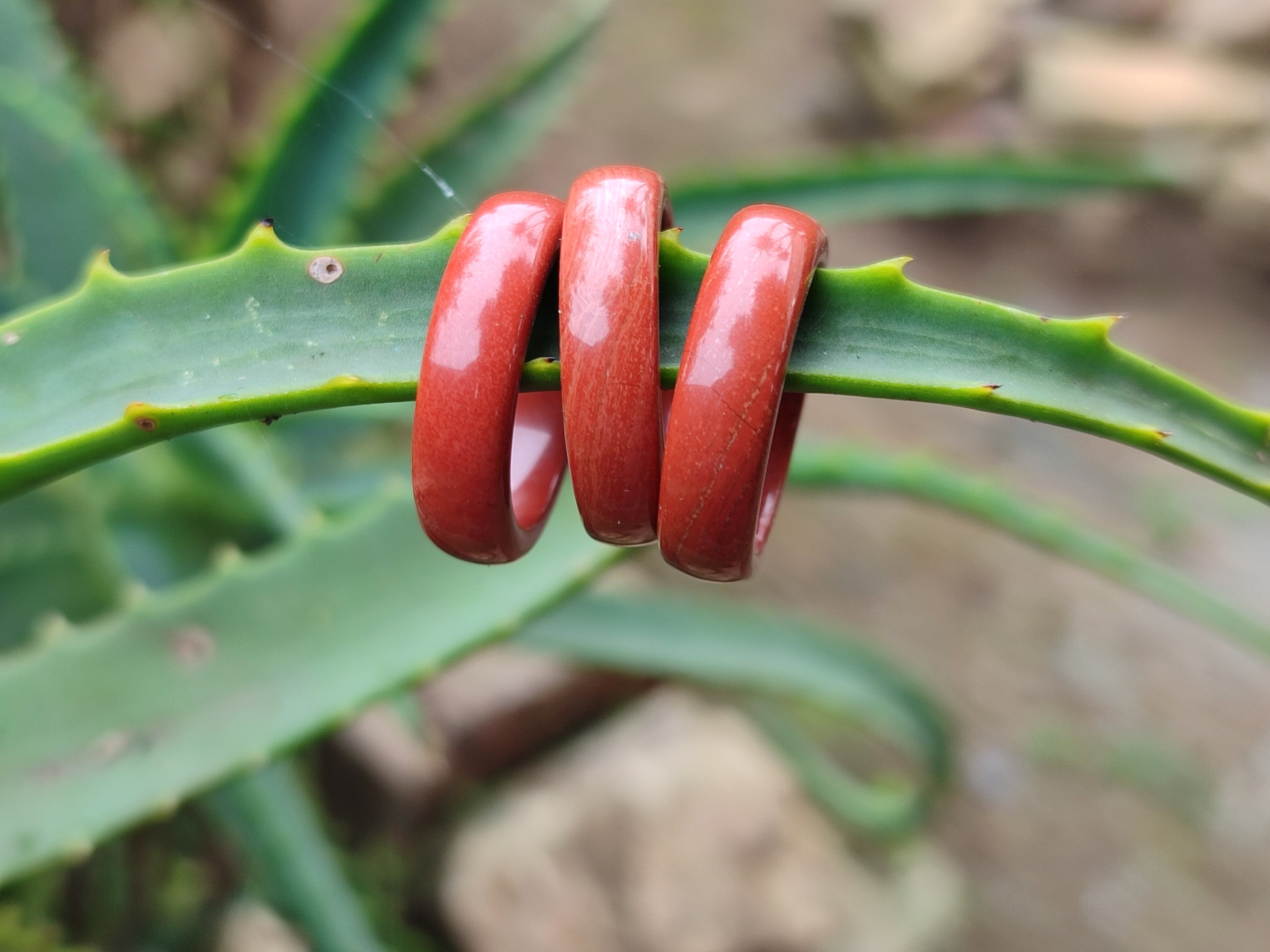Hand Made Red Jasper Rings - sold per item - From South Africa - Toprock Gemstones and Minerals 
