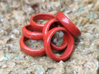 Hand Made Red Jasper Rings - sold per item - From South Africa - Toprock Gemstones and Minerals 