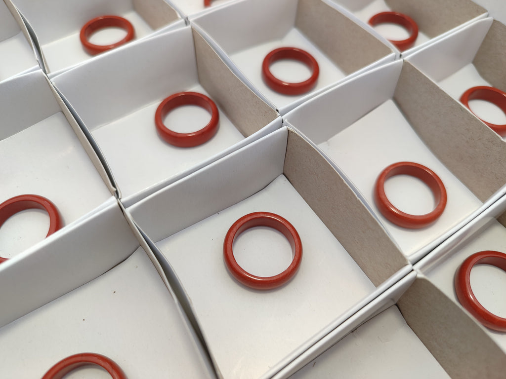 Hand Made Red Jasper Rings - sold per item - From South Africa - Toprock Gemstones and Minerals 