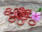 Hand Made Red Jasper Rings - sold per item - From South Africa - Toprock Gemstones and Minerals 