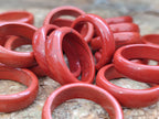 Hand Made Red Jasper Rings - sold per item - From South Africa - Toprock Gemstones and Minerals 