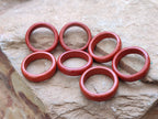 Hand Made Red Jasper Rings - sold per item - From South Africa - Toprock Gemstones and Minerals 