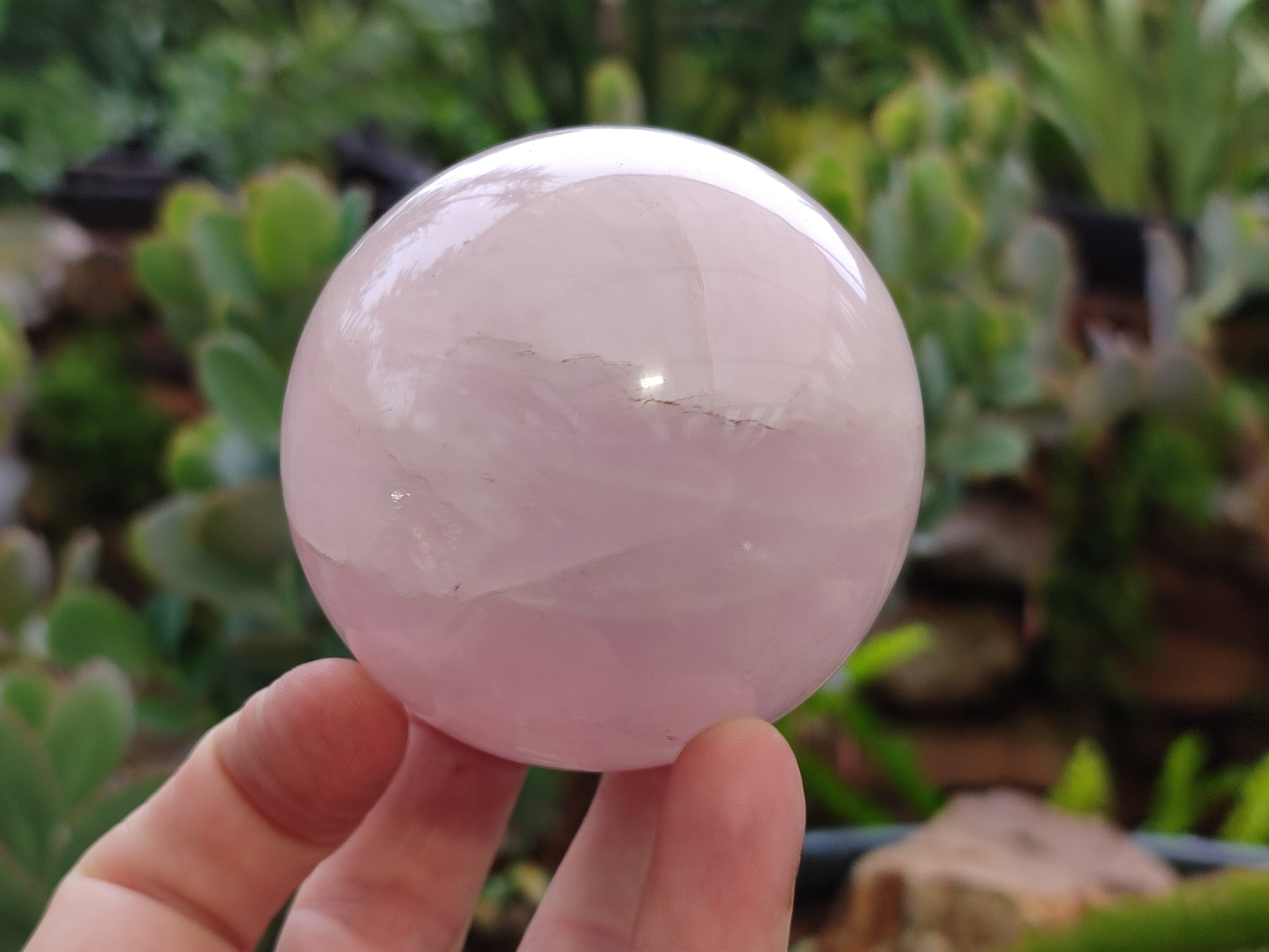 Polished Rose Quartz Spheres x 3 From Ambatondrazaka, Madagascar - Toprock Gemstones and Minerals 