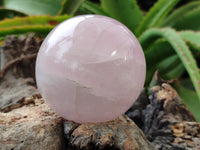 Polished Rose Quartz Spheres x 3 From Ambatondrazaka, Madagascar - Toprock Gemstones and Minerals 