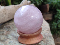 Polished Rose Quartz Spheres x 3 From Ambatondrazaka, Madagascar - Toprock Gemstones and Minerals 