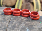 Hand Made 16mm Red Jasper Rings - sold per item - From South Africa - Toprock Gemstones and Minerals 