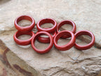 Hand Made 16mm Red Jasper Rings - sold per item - From South Africa - Toprock Gemstones and Minerals 