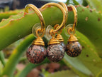 Hand Made Snakeskin Jasper Hoop Earrings - sold per item - From Australia - Toprock Gemstones and Minerals 