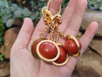 Hand Made Red Jasper Keyring - sold per item - From South Africa - Toprock Gemstones and Minerals 