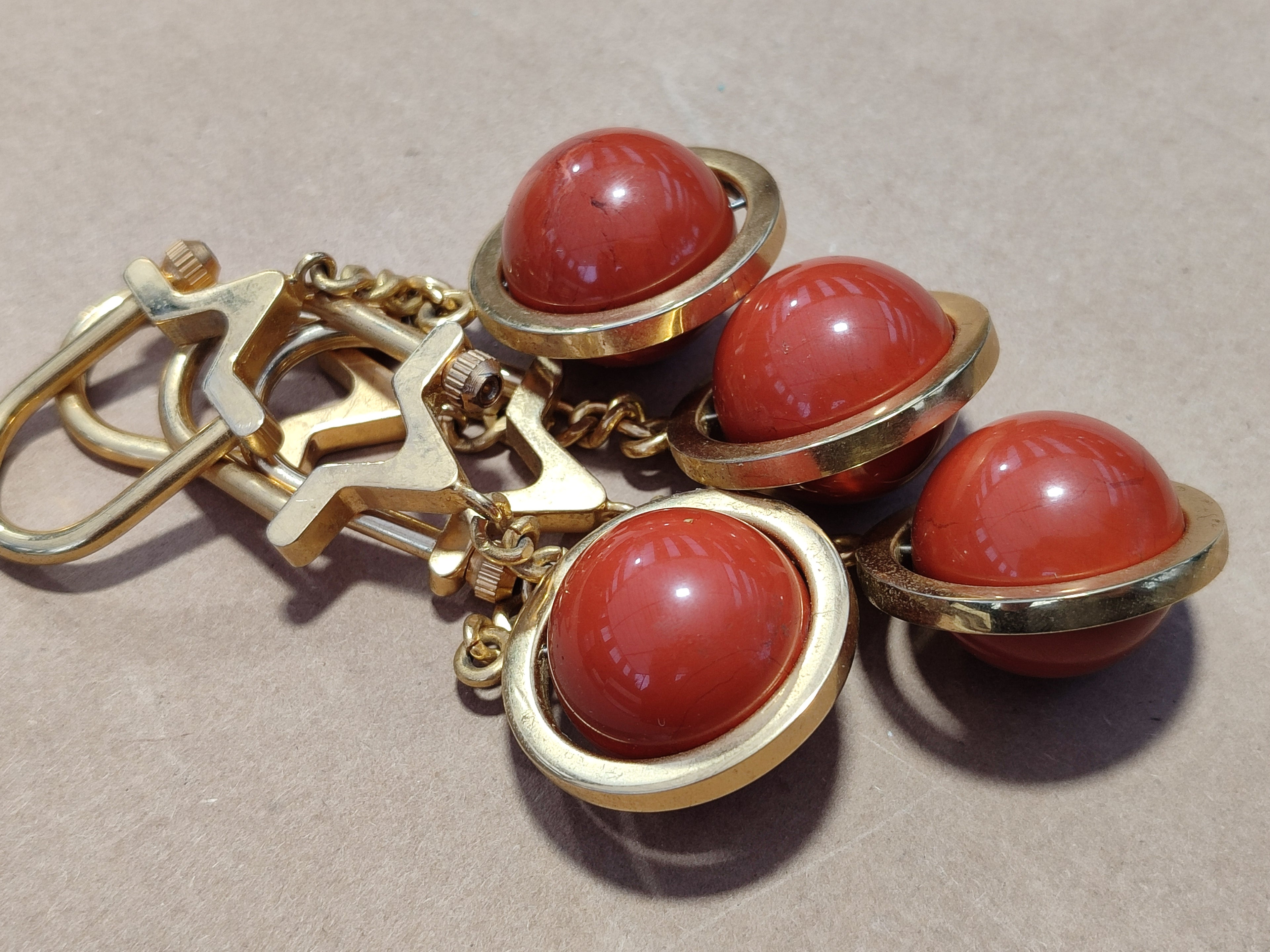 Hand Made Red Jasper Keyring - sold per item - From South Africa - Toprock Gemstones and Minerals 