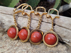Hand Made Red Jasper Keyring - sold per item - From South Africa - Toprock Gemstones and Minerals 
